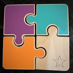 LOVEVERY Wooden Puzzle, Two-sided